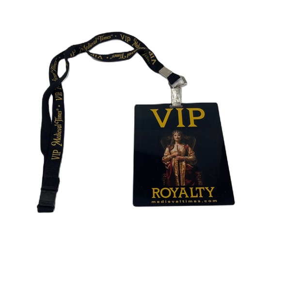 Lot of LANYARD pass VIP ROYALTY Medieval times pass and Medieval times Flag - Picture 3 of 17